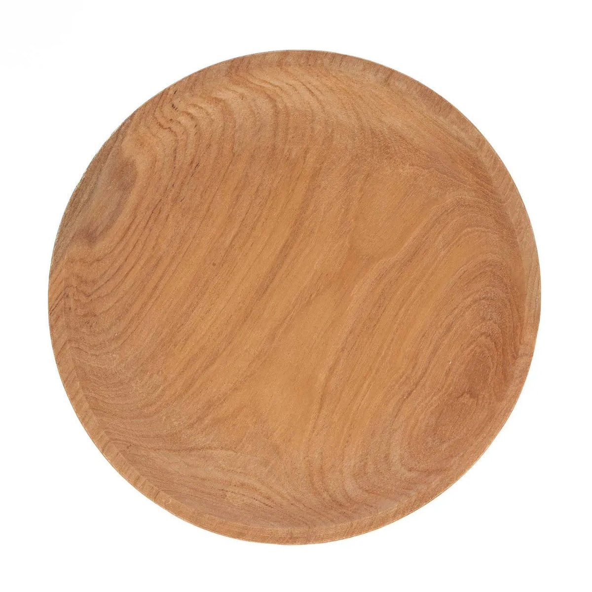 Tortenplatte aus Teakholz in Pilzform Natur – Ø25 cm