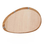 Asymmetrischer Wandspiegel aus Teakholz Natur – 40x60 cm