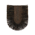Wanddeko aus Naturfasern in Schwarz 87x74 cm