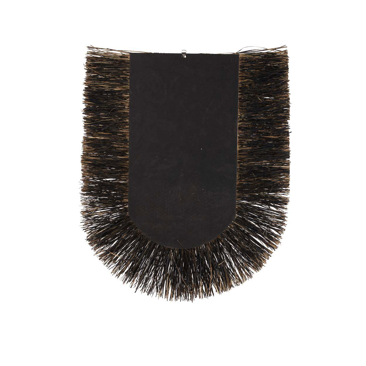 Wanddeko aus Naturfasern in Schwarz 87x74 cm
