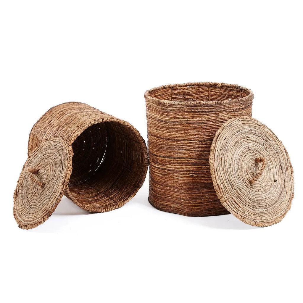 Paniers en feuilles de bananier naturel 50x55 cm