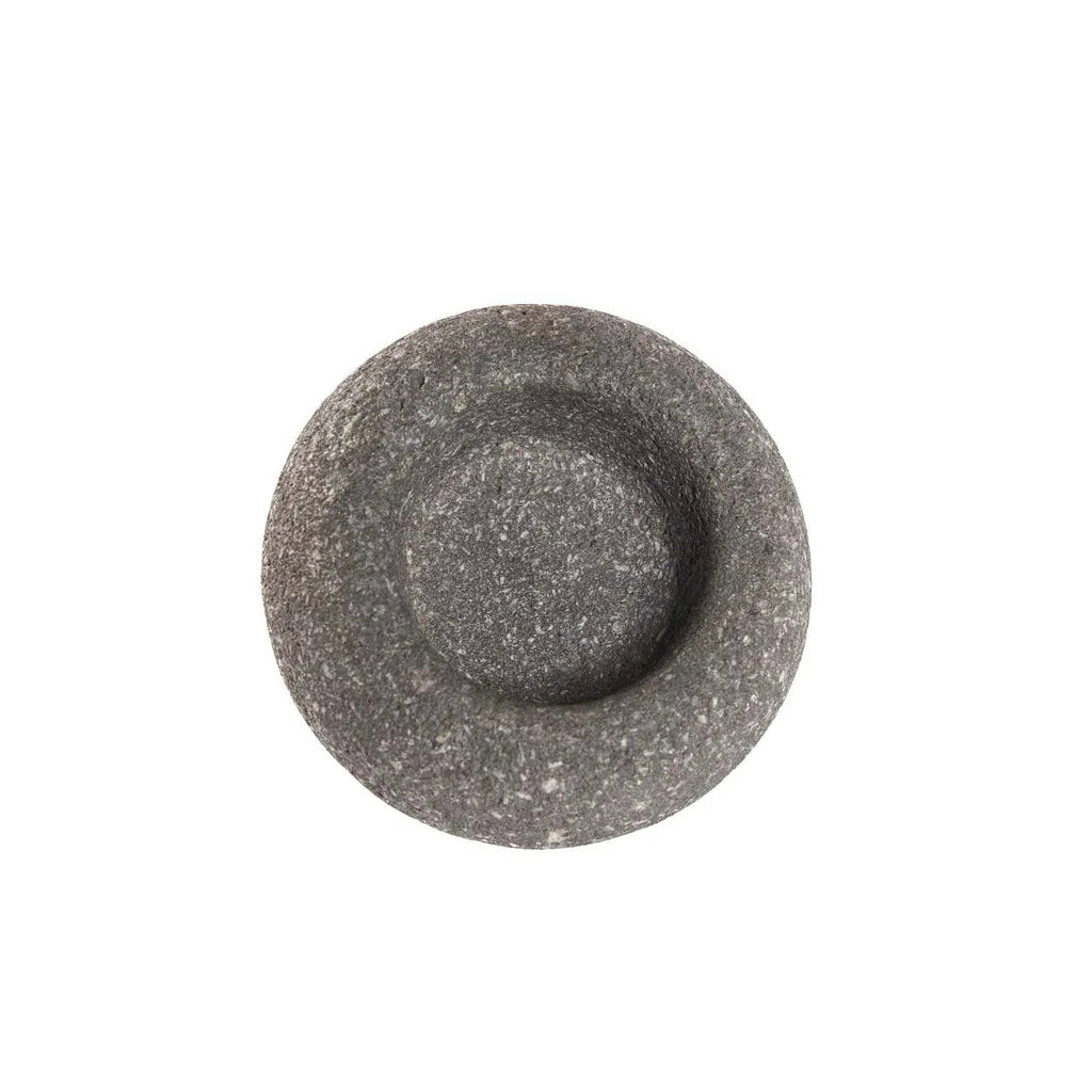 Salzschale aus Lavastein in Grau-Granit, Kieselform
