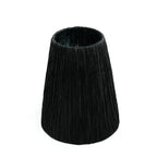 Tischlampe aus Terrakotta und strukturiertem Rattan in Schwarz – H56 cm