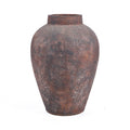 Amphoren-Vase aus Terrakotta in Bordeaux, patiniert – H70 cm - XXL