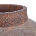 Amphoren-Vase aus Terrakotta in Bordeaux, patiniert – H70 cm - XXL