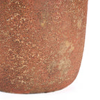 Terrakotta-Vase in Braun mit Struktur und kurzem Hals – H40 cm - L