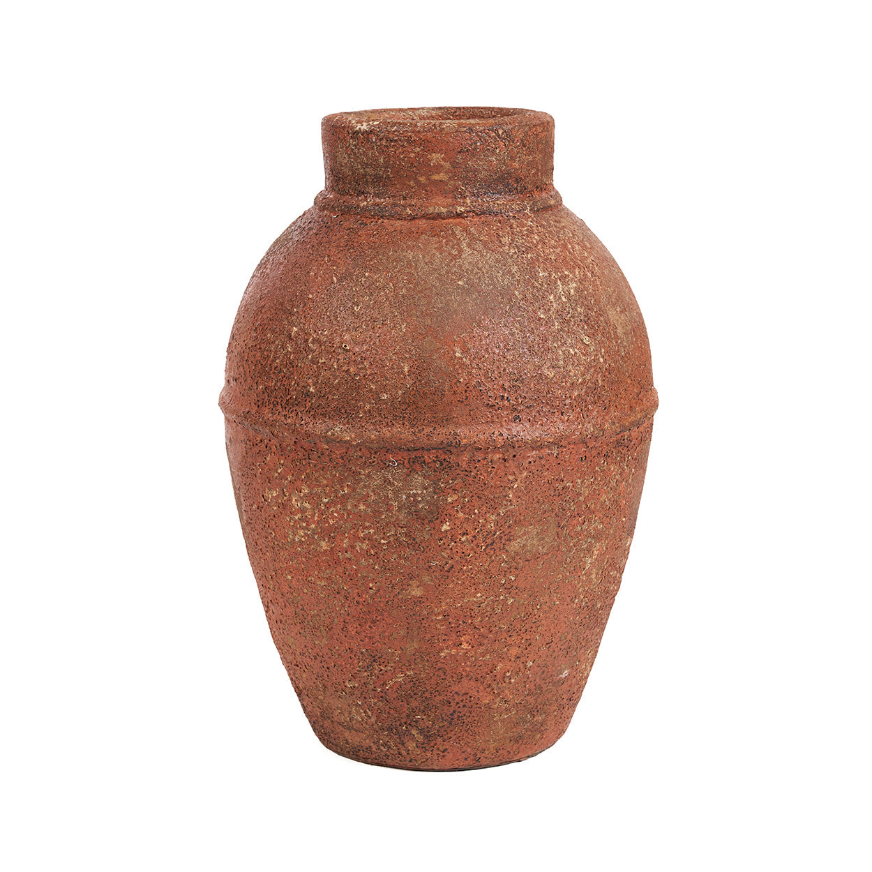Amphoren-Vase aus Terrakotta mit Patina – H40 cm - L