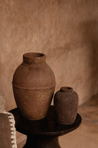 Amphoren-Vase aus Terrakotta mit Patina – H40 cm - L