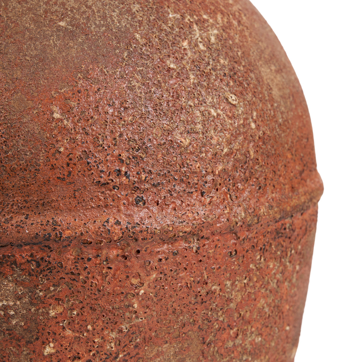 Amphoren-Vase aus Terrakotta mit Patina – H40 cm - L