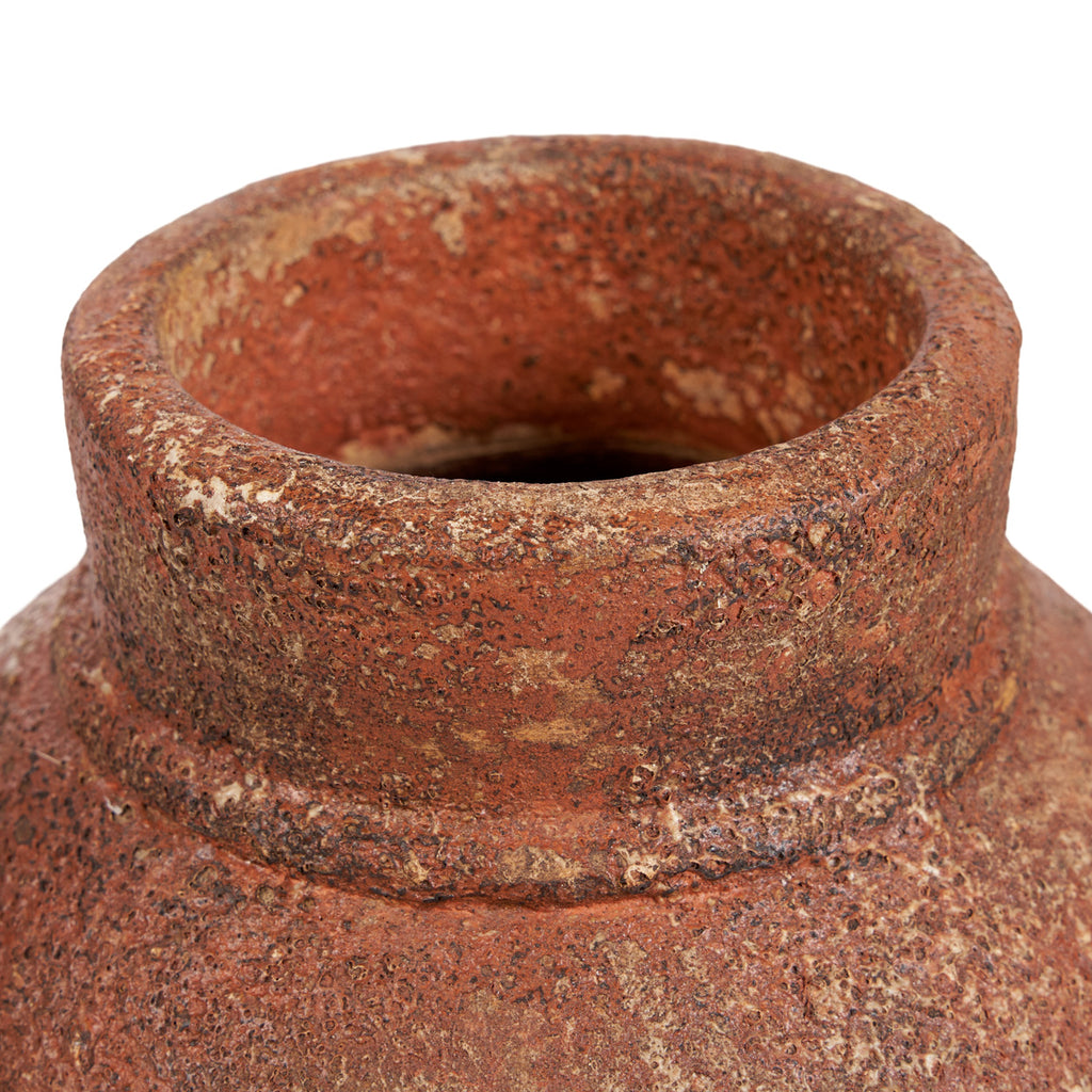 Amphoren-Vase aus Terrakotta mit Patina – H40 cm - L