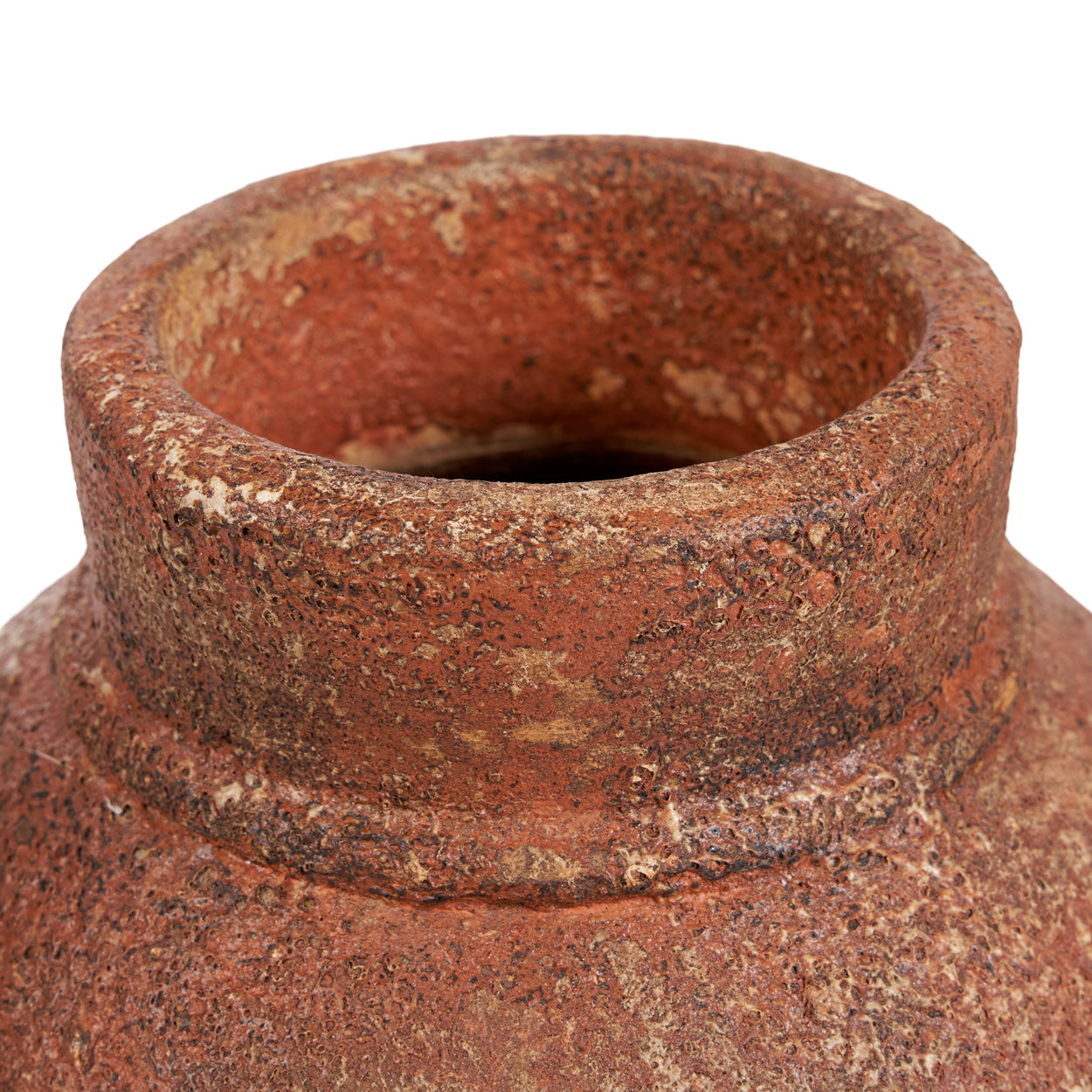 Amphoren-Vase aus Terrakotta mit Patina – H40 cm - L