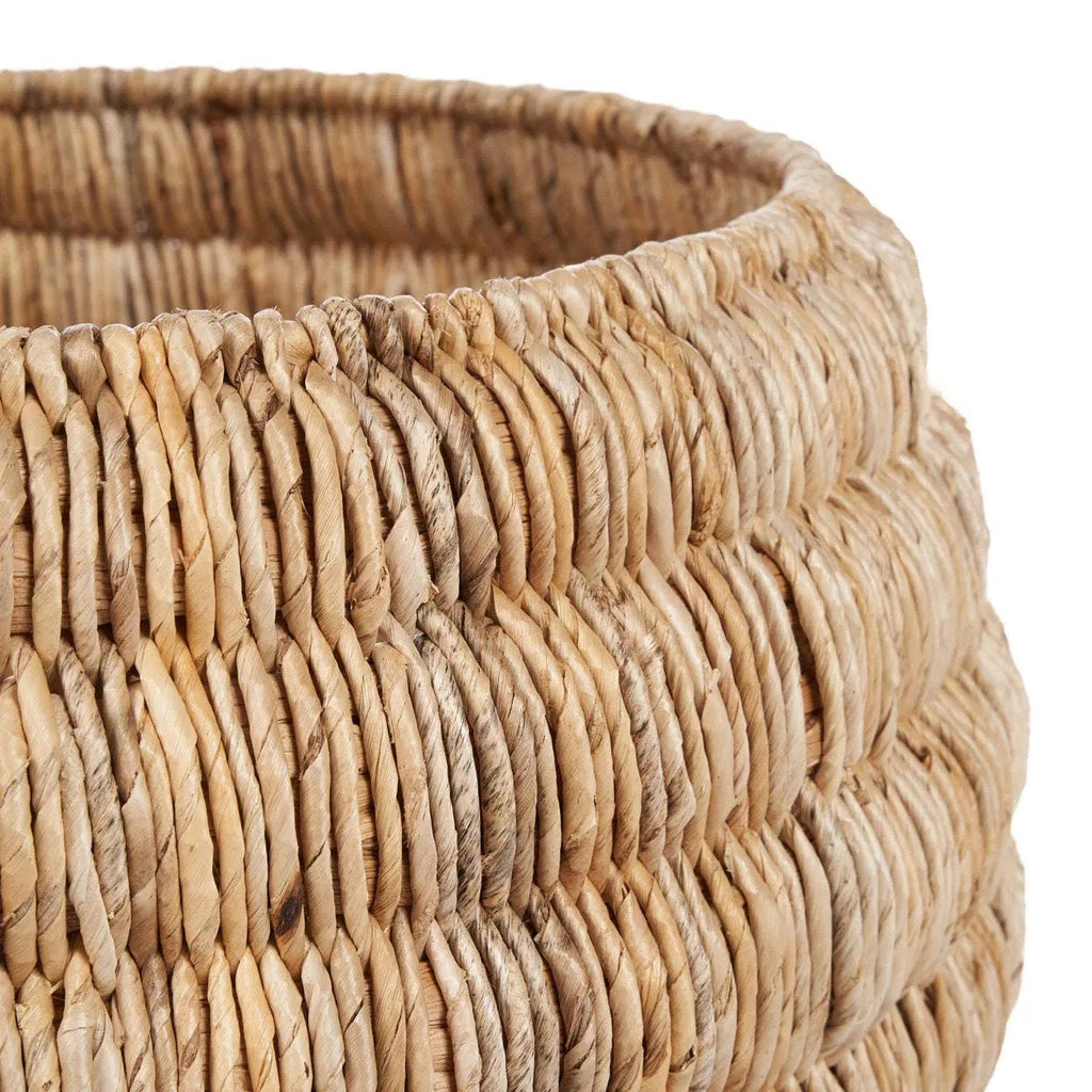 Runder Korb aus Bananenblatt Natur 58x37 cm