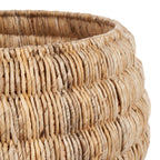 Runder Korb aus Bananenblatt Natur 58x37 cm