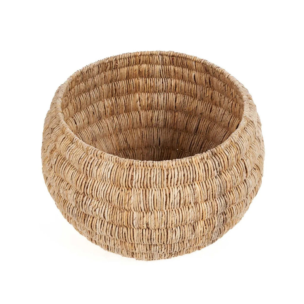 Runder Korb aus Bananenblatt Natur 58x37 cm