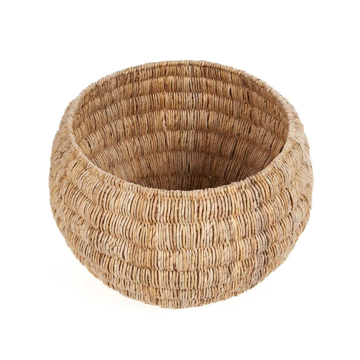 Runder Korb aus Bananenblatt Natur 58x37 cm