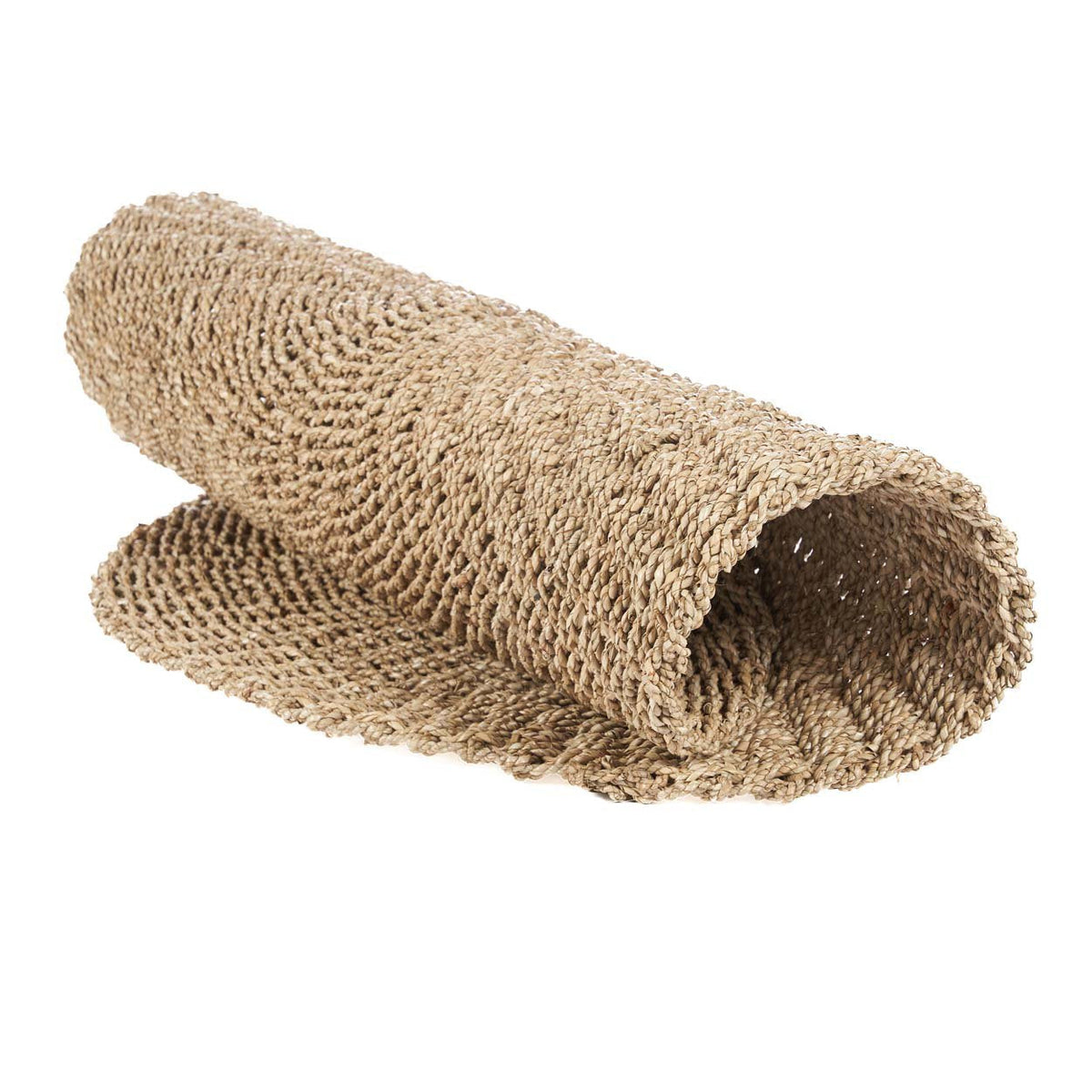 Runder Teppich aus geflochtenem Sisal in Naturbeige – Ø100 cm