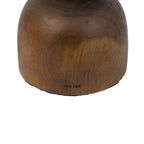 Hocker aus massivem Suarholz in Sanduhrform, honigfarben – H45 cm