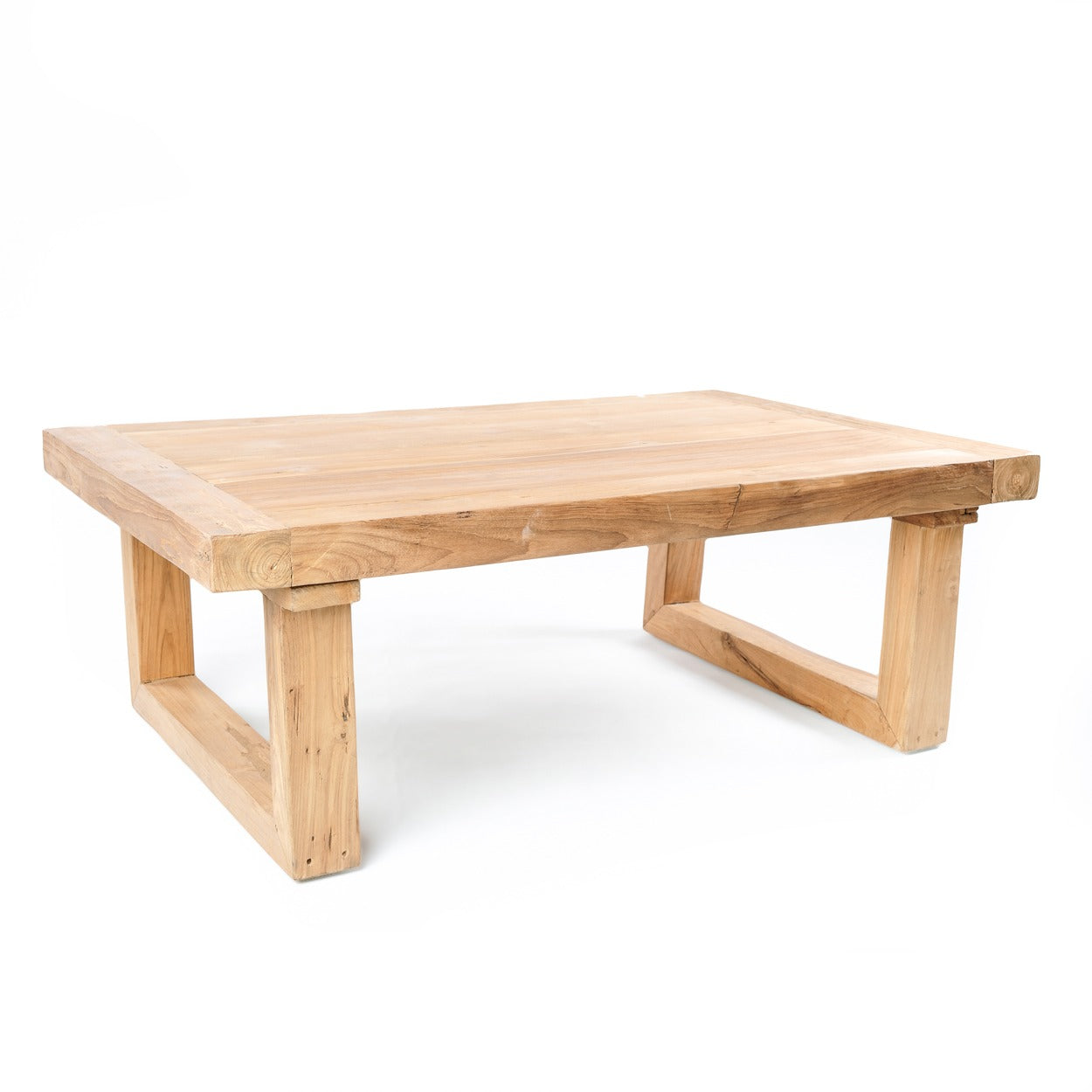 Couchtisch aus recyceltem Teak Natur 110x70 cm