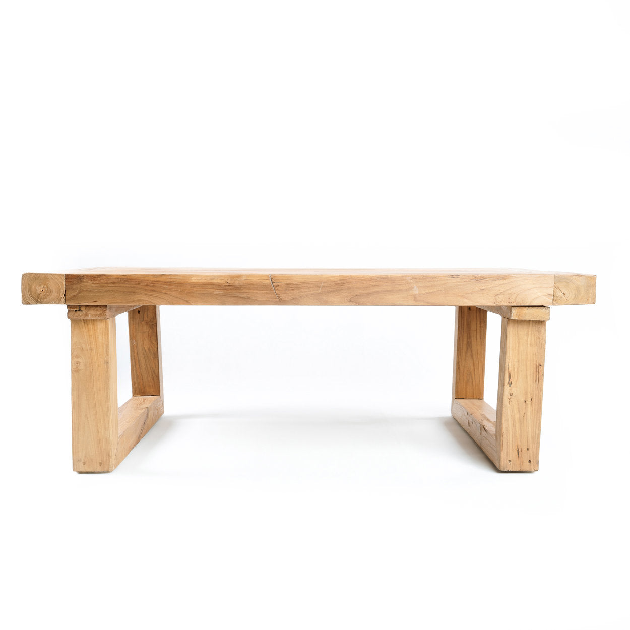 Couchtisch aus recyceltem Teak Natur 110x70 cm
