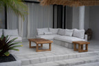 Couchtisch aus recyceltem Teak Natur 110x70 cm