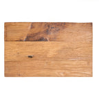 Rechteckiger Hocker aus massivem Teakholz, natur – 45 cm
