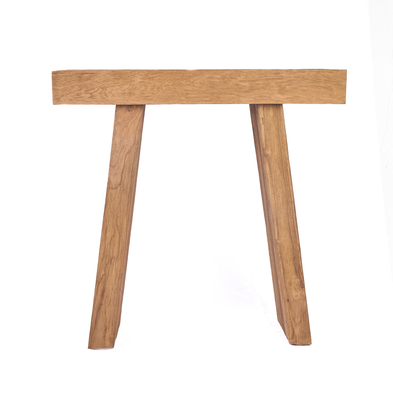 Konsolentisch aus massivem Teakholz natur für Flur oder Wohnzimmer – 86x30 cm