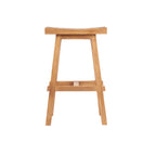 Barhocker für draußen aus recyceltem Teak 47x28 cm