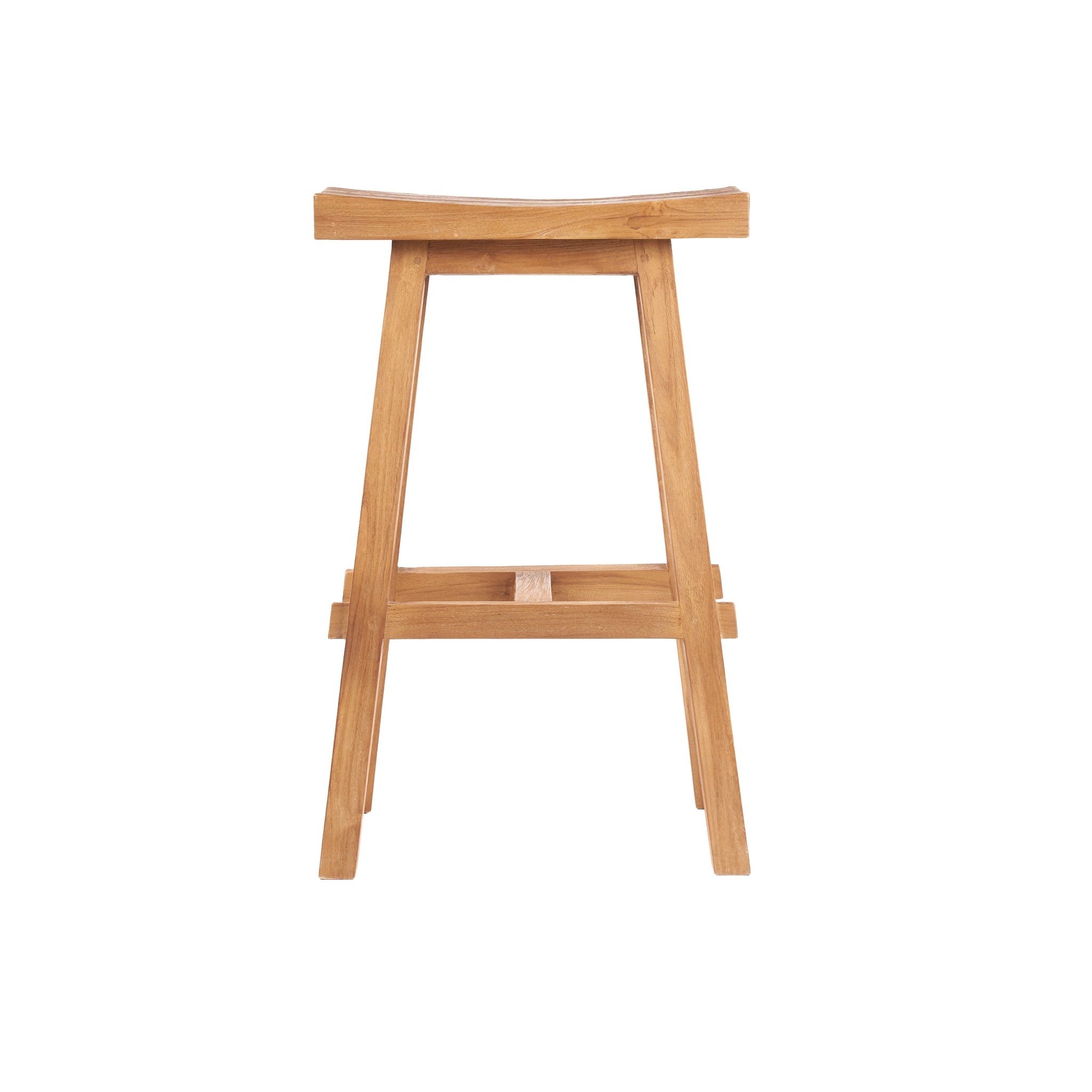 Barhocker für draußen aus recyceltem Teak 47x28 cm
