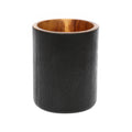 Runde Vase aus Teakholz Natur 15 cm