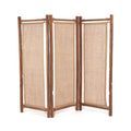Raumteiler aus recyceltem Teak und Naturjute