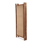 Raumteiler aus recyceltem Teak und Naturjute