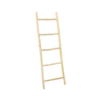 Deko-Leiter aus Naturteak – asymmetrische Struktur – H165 cm