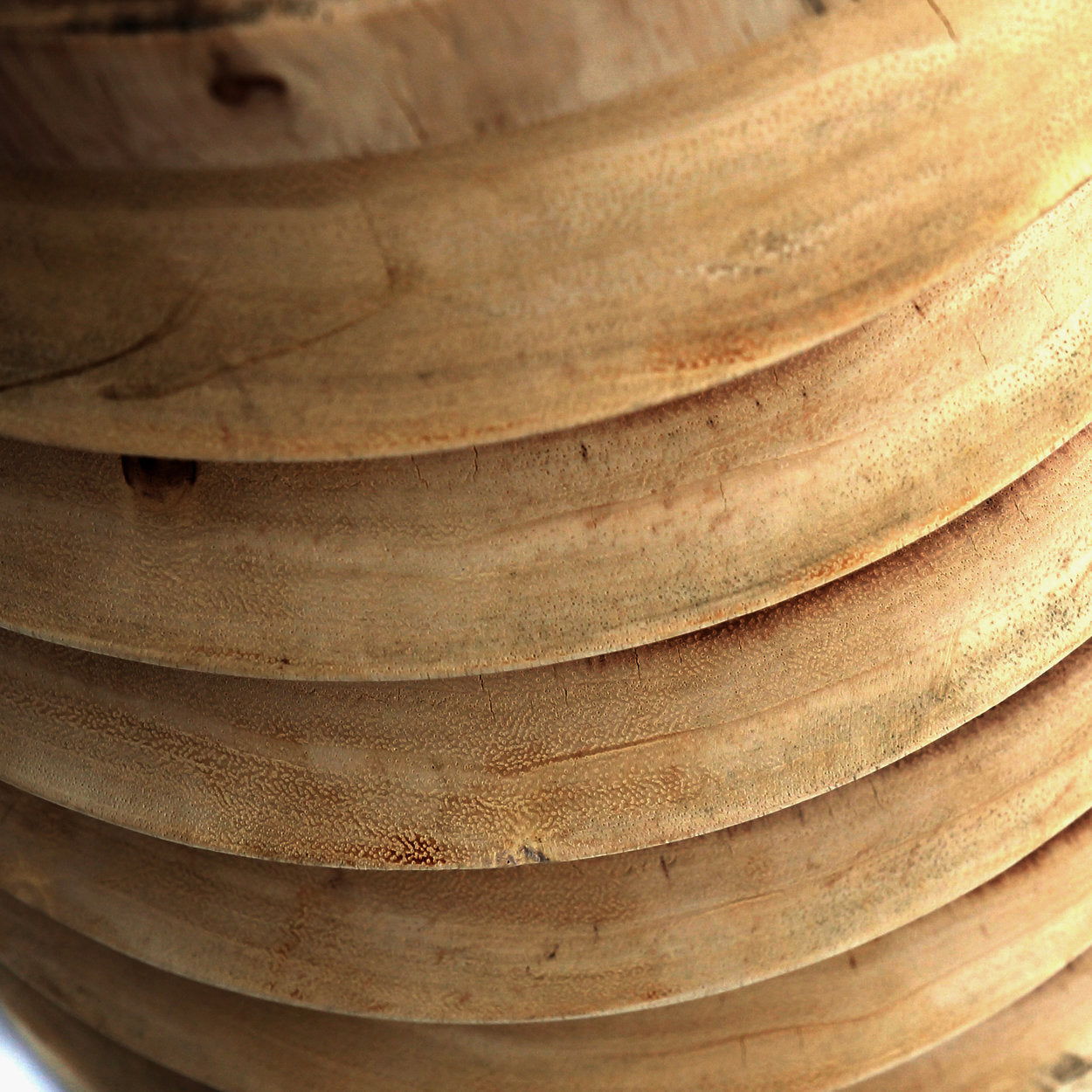 Hocker aus massivem Suar-Holz Natur 45 cm