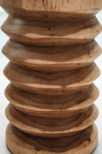 Hocker aus massivem Suar-Holz Natur 45 cm