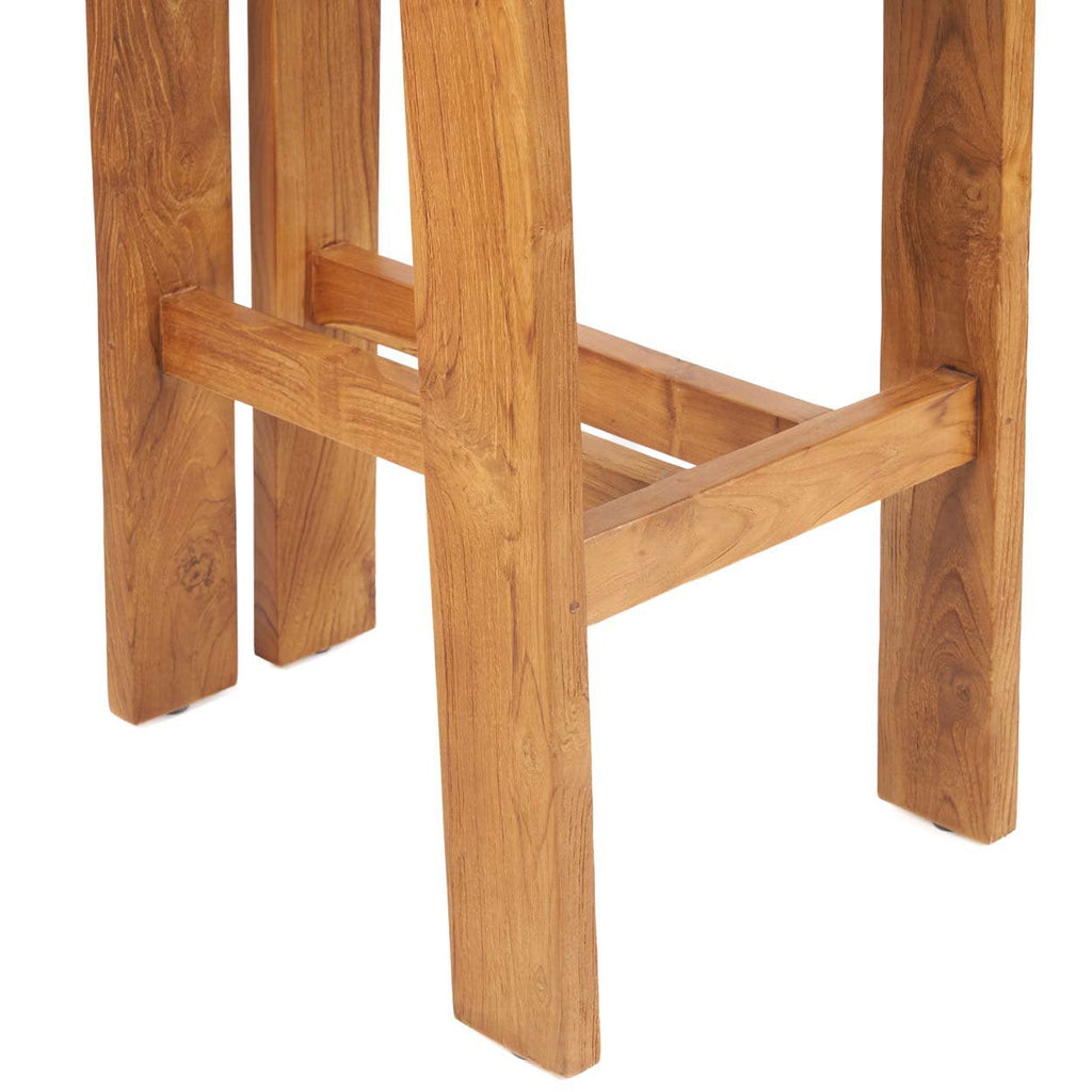 Barhocker aus Teak Natur 108 cm für innen und außen
