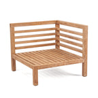 Modularer Ecksessel aus recyceltem Teak Natur 80x80