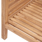 Modularer Ecksessel aus recyceltem Teak Natur 80x80