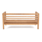 Modulares 2-Sitzer-Sofa aus recyceltem Teak Natur 160 cm