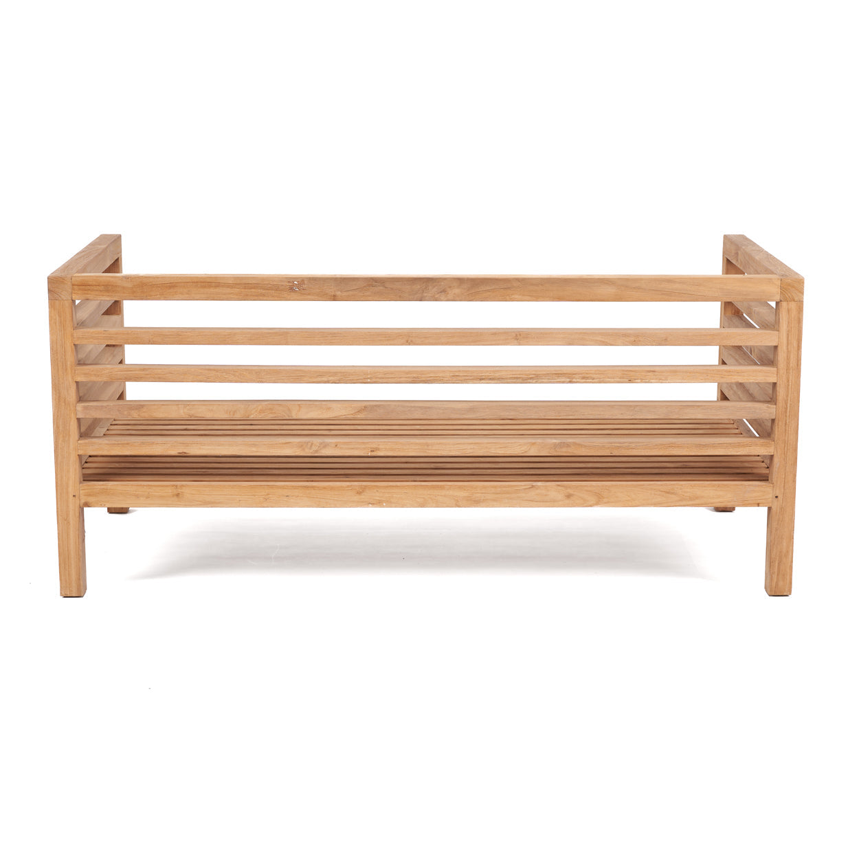 Modulares 2-Sitzer-Sofa aus recyceltem Teak Natur 160 cm