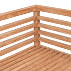 Modulares 2-Sitzer-Sofa aus recyceltem Teak Natur 160 cm