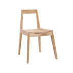 Esszimmerstuhl aus recyceltem Teak Natur für innen und außen