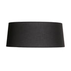 Lampenschirm aus Leinen in Schwarz mit weißer Innenseite für Hängeleuchte oder Stehlampe – Ø48 cm