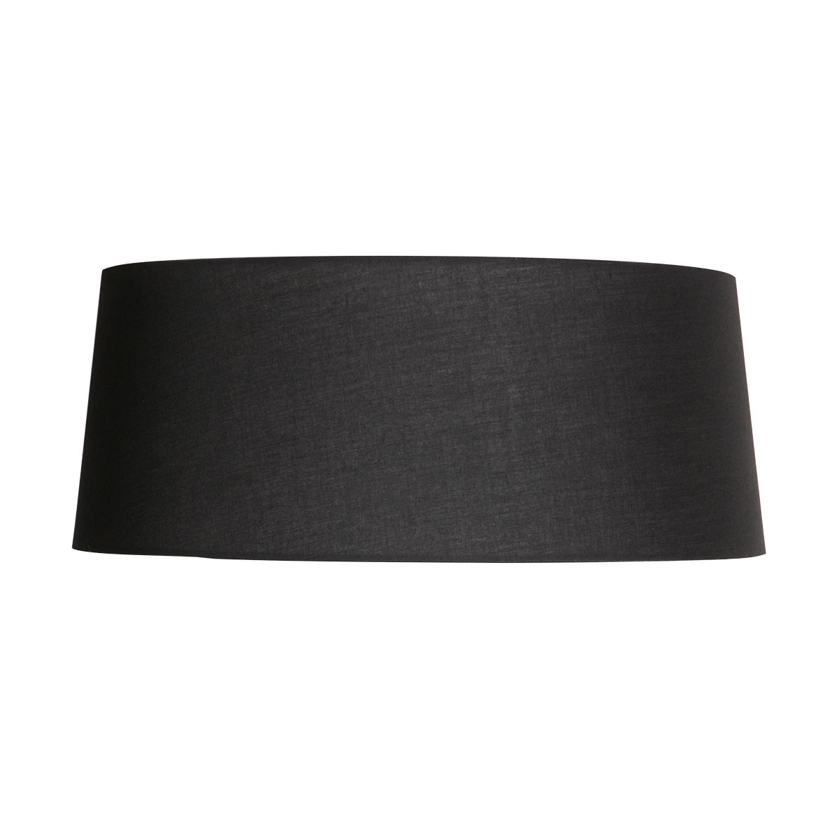 Lampenschirm aus Leinen in Schwarz mit weißer Innenseite für Hängeleuchte oder Stehlampe – Ø48 cm