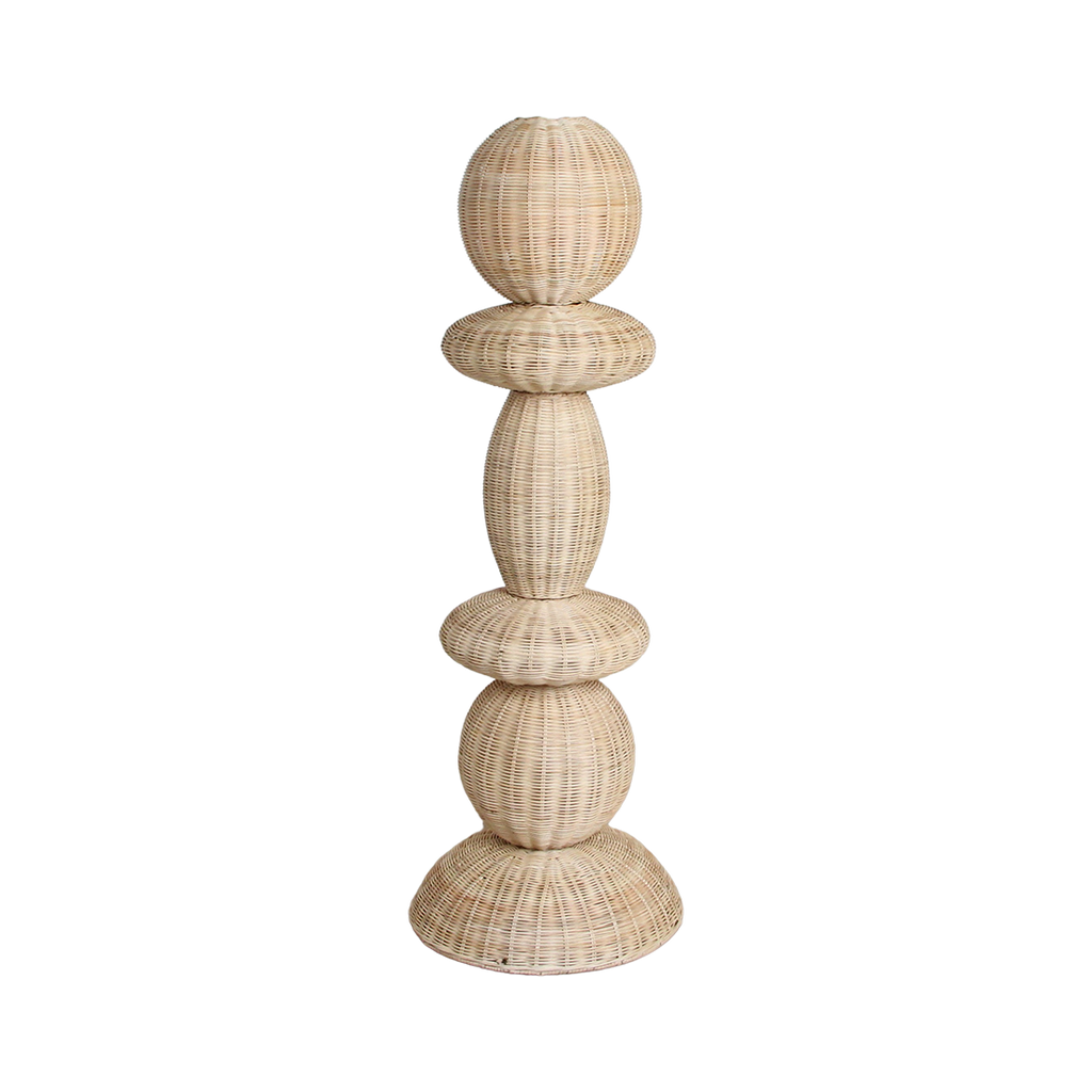 Stehlampe aus Rattan Natur fürs Wohnzimmer – H140 cm