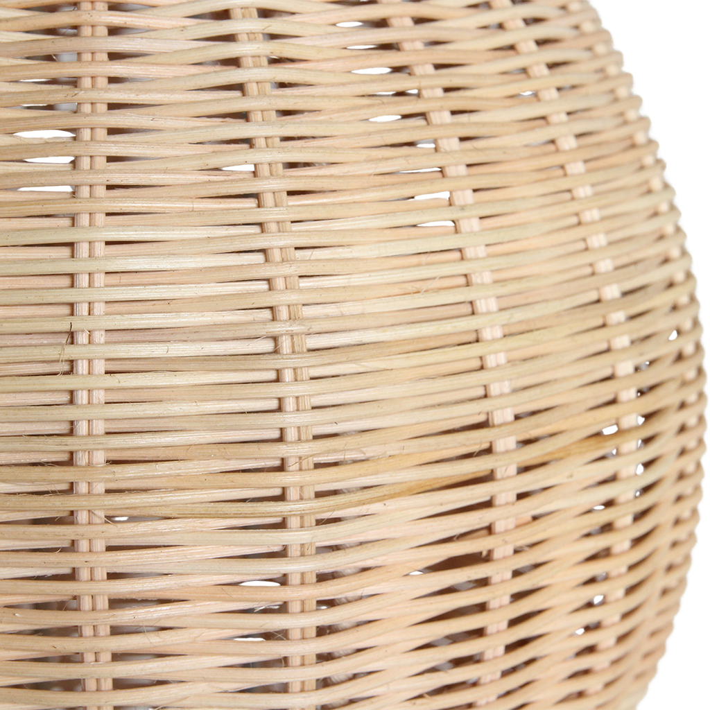 Stehlampe aus Rattan Natur fürs Wohnzimmer – H140 cm