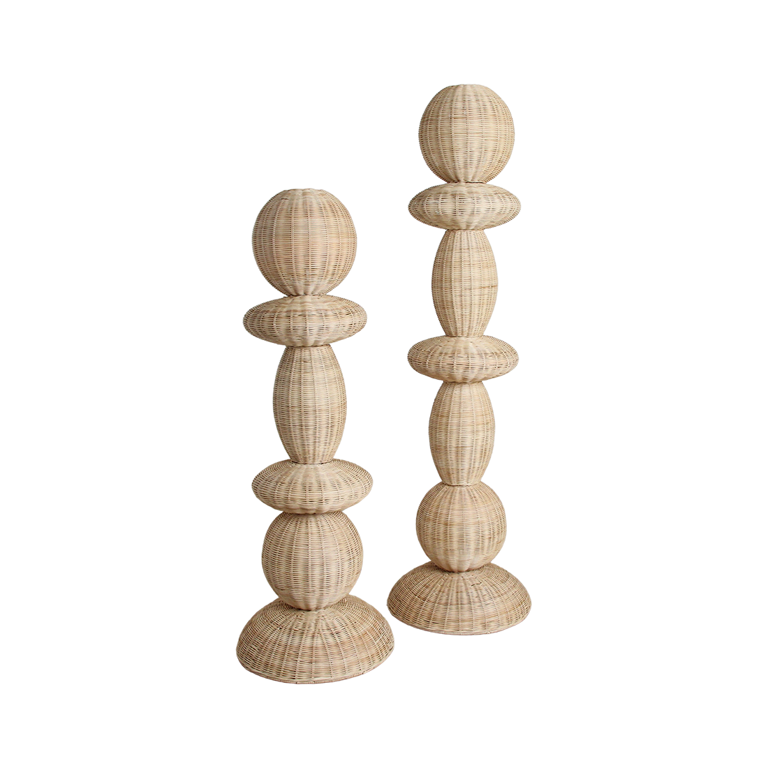 Stehlampe aus Rattan Natur fürs Wohnzimmer – H140 cm