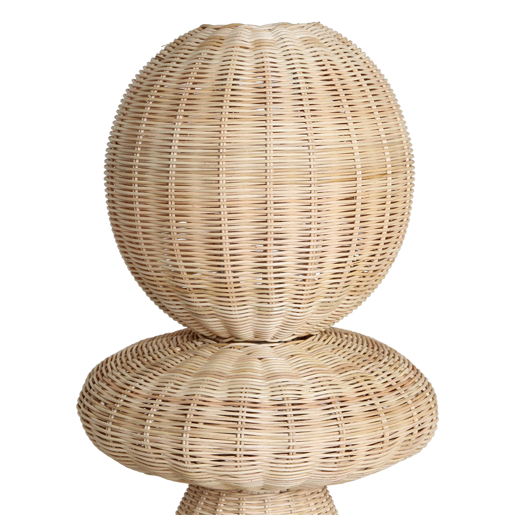 Stehlampe aus Rattan Natur fürs Wohnzimmer – H140 cm