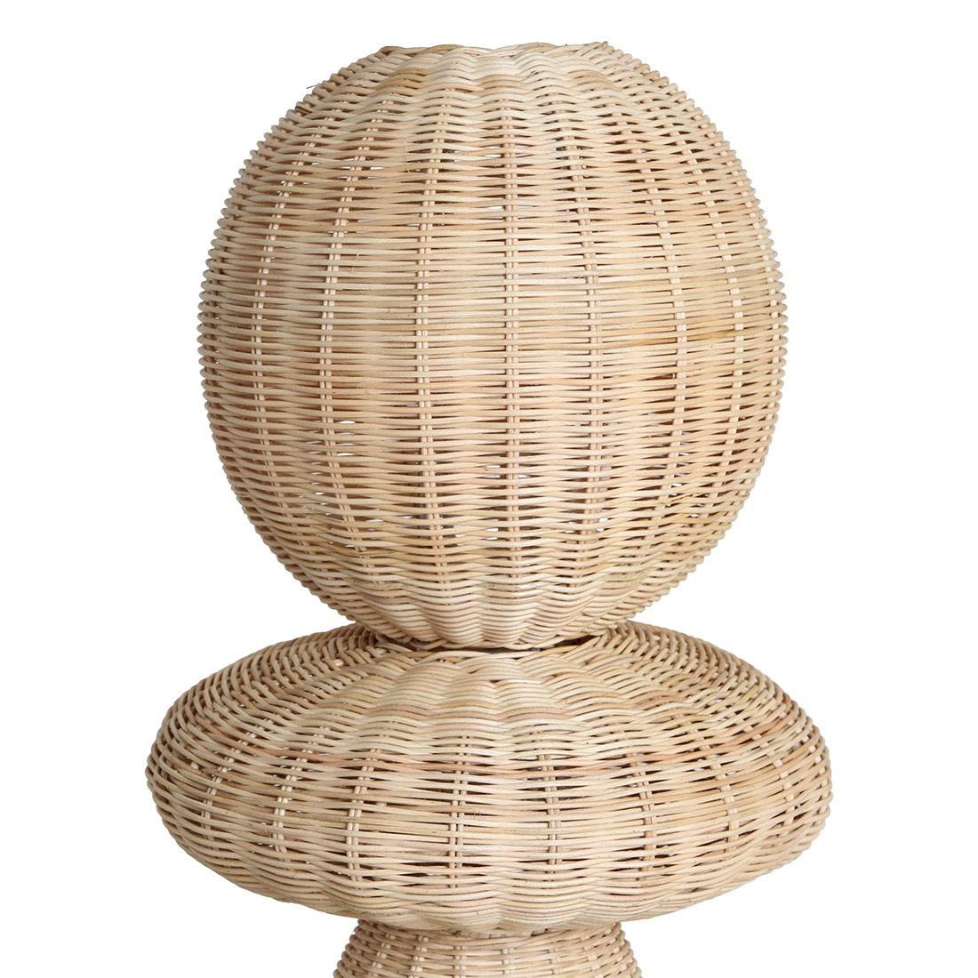 Stehlampe aus Rattan Natur fürs Wohnzimmer – H140 cm