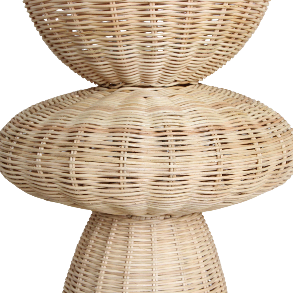 Stehlampe aus Rattan Natur fürs Wohnzimmer – H140 cm