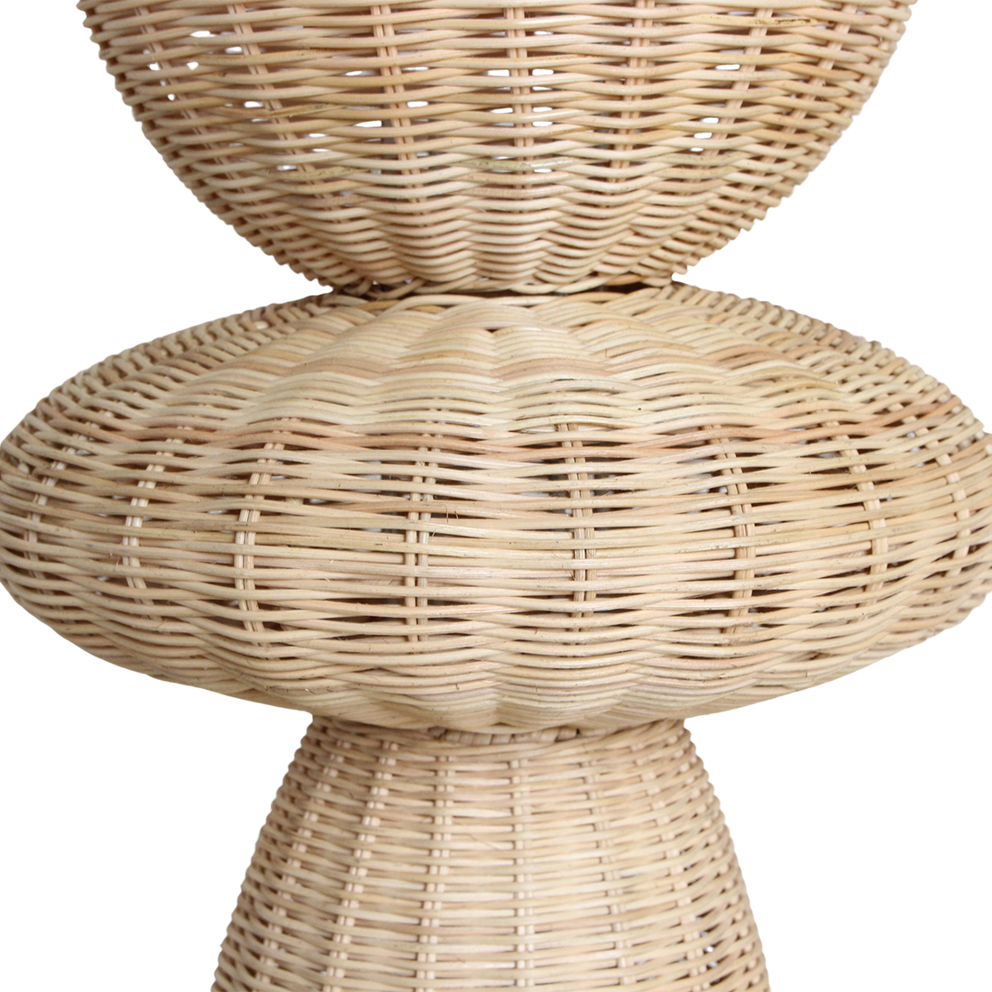 Stehlampe aus Rattan Natur fürs Wohnzimmer – H140 cm